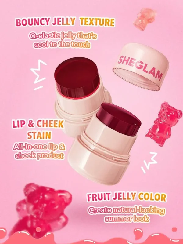 تینت ژله ای لب و گونه شیگلم Sheglam Jelly Licious Hydrating Lip Blush Tint - Image 2