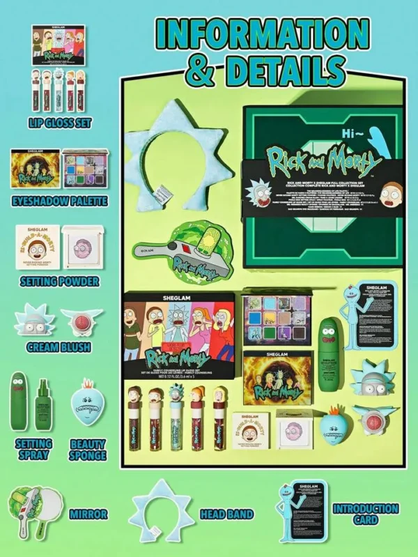 ست کامل ریک اند مورتی  RICK AND MORTY X SHEGLAM FULL COLLECTION SET - Image 5