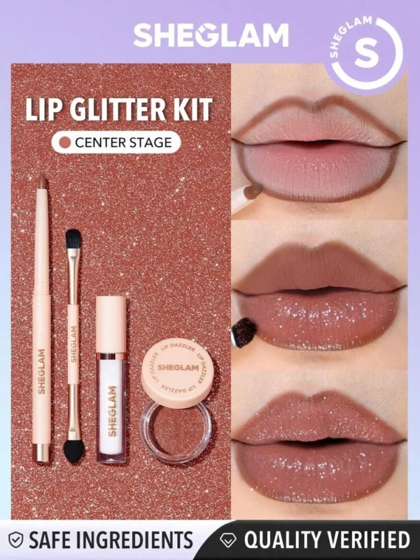 ست گلیتر لب شیگلم Sheglam Lip Dazzler Glitter Kit - Image 5