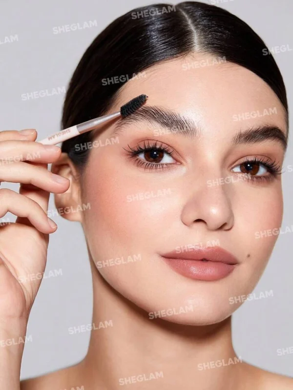 ژل ابروی بی رنگ شیگلم | ژل ابرو کاسه ای  SHEGLAM Set me up brow hold crystal clear - Image 2